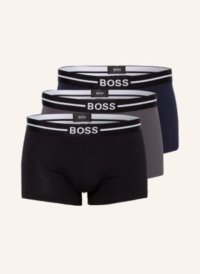 BOSS 3-pack boxer shorts, Color: BLACK/ DARK BLUE/ DARK GRAY (Image 1)