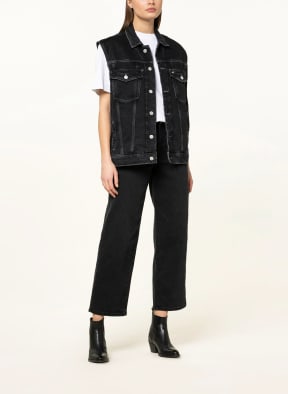 TOMMY JEANS Oversized denim vest , Color: BLACK (Image 1)