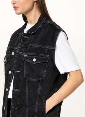 TOMMY JEANS Oversized denim vest , Color: BLACK (Image 1)