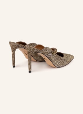 KURT GEIGER Mules DUKE with decorative gem trim, Color: GOLD (Image 1)