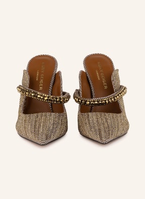 KURT GEIGER Mules DUKE with decorative gem trim, Color: GOLD (Image 1)
