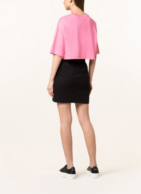 CHIARA FERRAGNI Cropped shirt with tuxedo stripes , Color: PINK (Image 1)