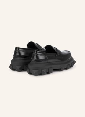 VALENTINO GARAVANI Penny loafers ROCKSTUD, Color: BLACK (Image 1)