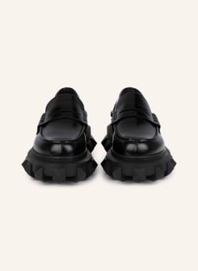 VALENTINO GARAVANI Penny loafers ROCKSTUD, Color: BLACK (Image 1)
