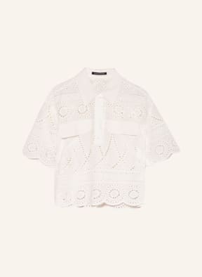 LUISA CERANO Blouse-style shirt made of lace, Color: 103 CREAM (Image 1)