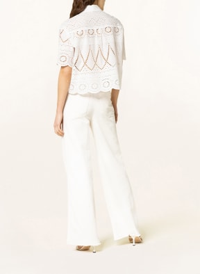 LUISA CERANO Blouse-style shirt made of lace, Color: 103 CREAM (Image 1)