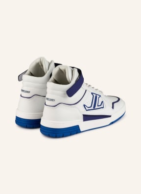 LEANDRO LOPES Hightop sneakers TURBO, Color: WHITE/ BLUE (Image 1)