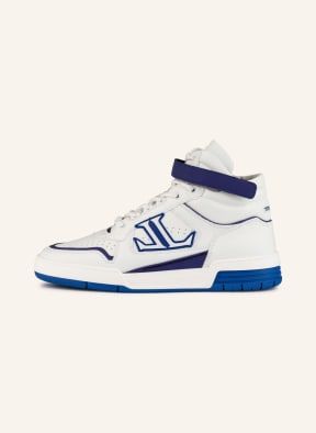 LEANDRO LOPES Hightop sneakers TURBO, Color: WHITE/ BLUE (Image 1)