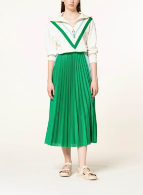 rich&royal Pleated skirt, Color: LIGHT BLUE/ GREEN (Image 1)