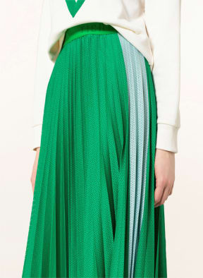 rich&royal Pleated skirt, Color: LIGHT BLUE/ GREEN (Image 1)