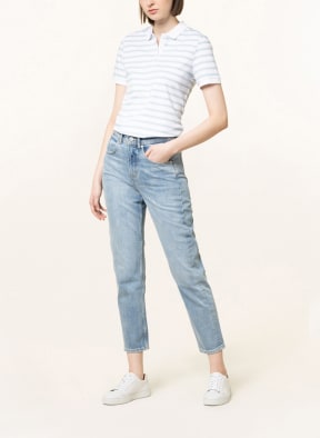 darling harbour Piqué polo shirt, Color: LIGHT BLUE/ WHITE (Image 1)