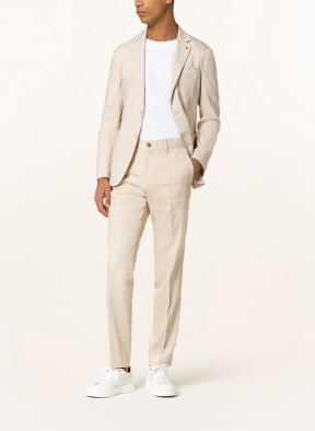 BOSS Anzughose GENIUS Slim Fit mit Leinen, Farbe: 131 Open White (Bild 1)