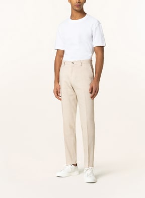 BOSS Anzughose GENIUS Slim Fit mit Leinen, Farbe: 131 Open White (Bild 1)