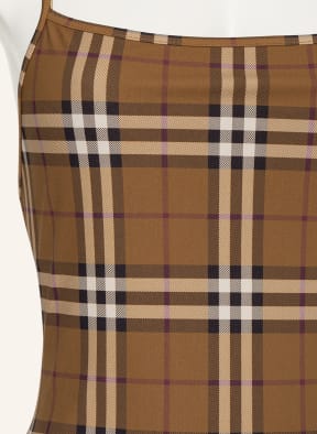 Burberry swimsuit brown hotsell