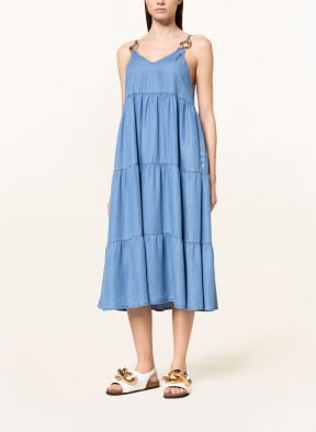 PATRIZIA PEPE Kleid in Jeansoptik, Farbe: HELLBLAU (Bild 1)