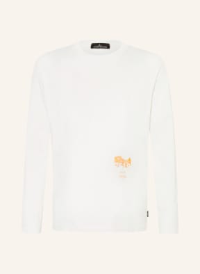 STONE ISLAND SHADOW PROJECT Long sleeve shirt, Color: WHITE/ NEON ORANGE (Image 1)