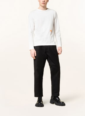 STONE ISLAND SHADOW PROJECT Long sleeve shirt, Color: WHITE/ NEON ORANGE (Image 1)