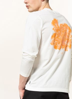 STONE ISLAND SHADOW PROJECT Long sleeve shirt, Color: WHITE/ NEON ORANGE (Image 1)