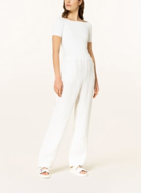 FABIANA FILIPPI Wide leg trousers made of linen, Color: WHITE (Image 1)