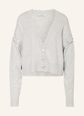 DOROTHEE SCHUMACHER Oversized-Strickjacke mit Cashmere und abnehmbaren Ärmeln, Farbe: HELLGRAU (Bild 1)