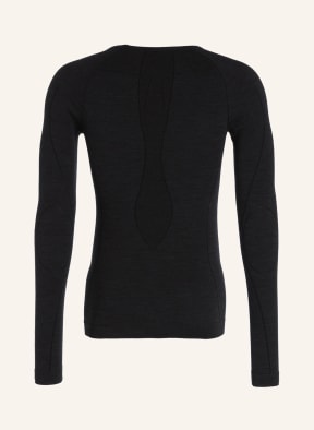 FALKE Koszulka funkcyjna WOOL-TECH z wełną merino, Kolor: CZARNY (Obrazek 1)