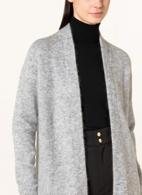 MAERZ MUENCHEN Knit cardigan with mohair , Color: LIGHT GRAY (Image 1)