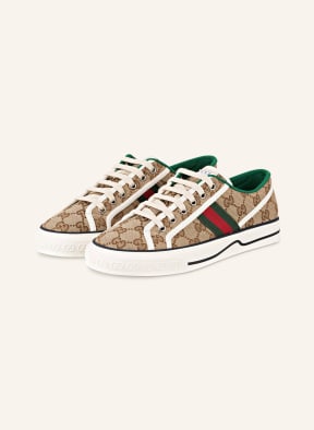 GUCCI Sneakers TENNIS 1977, Color: BEIGE EBONY/MYSTIC WHITE/VRV (Image 1)