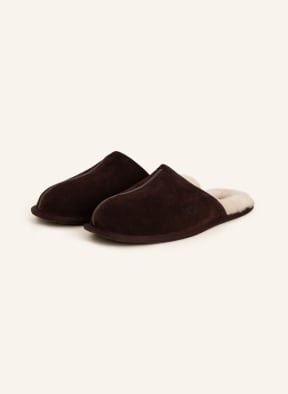 UGG Slippers SCUFF, Color: DARK BROWN (Image 1)