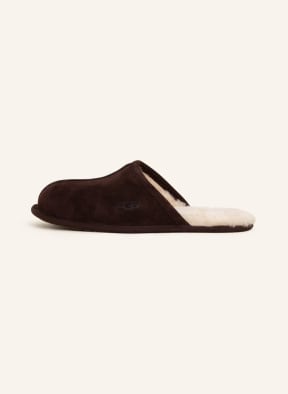 UGG Slippers SCUFF, Color: DARK BROWN (Image 1)