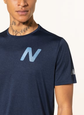 new balance Running shirt IMPACT RUN in mesh, Color: DARK BLUE (Image 1)