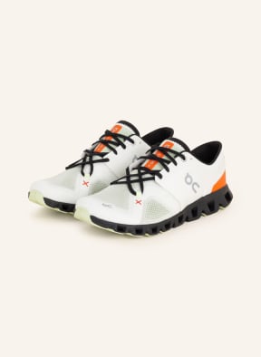 On Laufschuhe CLOUD X 3, Farbe: WEISS/ HELLGRÜN/ ORANGE (Bild 1)