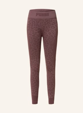 PUMA 7/8 tights FORMKNIT SEAMLESS, Color: 75 Dusty Plum-leopard print (Image 1)