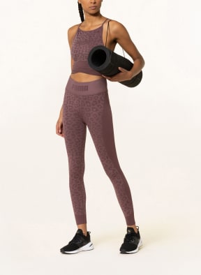 PUMA 7/8 tights FORMKNIT SEAMLESS, Color: 75 Dusty Plum-leopard print (Image 1)