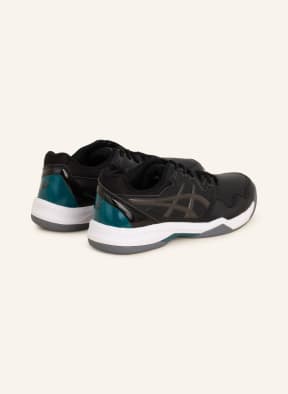 ASICS Tennis shoes GEL-DEDICATE 7 INDOOR, Color: BLACK/ TEAL (Image 1)