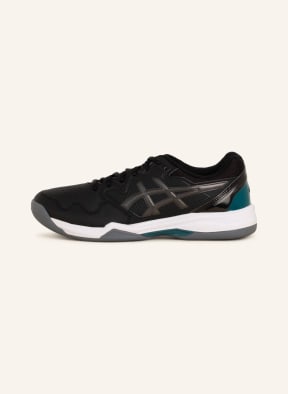 ASICS Tennis shoes GEL-DEDICATE 7 INDOOR, Color: BLACK/ TEAL (Image 1)