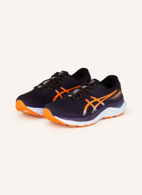 ASICS Running shoes GEL-CUMULUS 24, Color: BLACK/ DARK PURPLE/ ORANGE (Image 1)