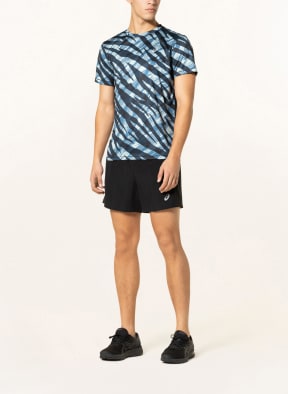 ASICS Running shirt WILD CAMO, Color: BLACK/ DARK BLUE/ LIGHT BLUE (Image 1)
