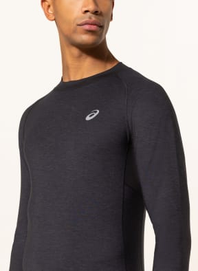 ASICS Running shirt WINTER RUN, Color: BLACK (Image 1)