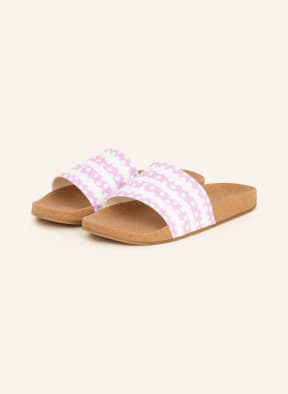 adidas Originals Pantoletten ADILETTE, Farbe: WEISS/ ROSA (Bild 1)