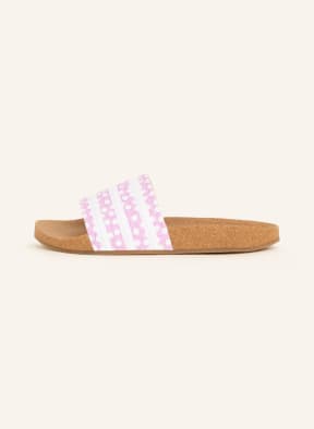 adidas Originals Pantoletten ADILETTE, Farbe: WEISS/ ROSA (Bild 1)