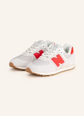 new balance Sneaker 574, Farbe: HELLGRAU/ ROT/ GRAU (Bild 1)