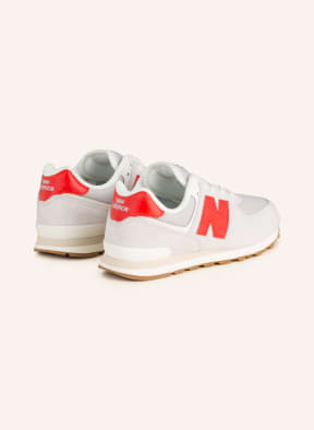 new balance Sneaker 574, Farbe: HELLGRAU/ ROT/ GRAU (Bild 1)