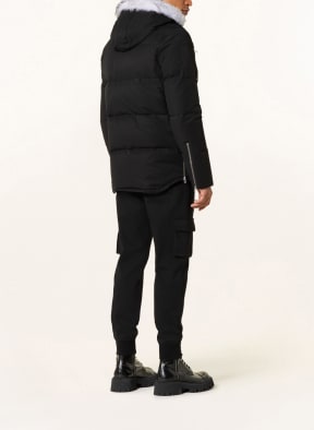 MOOSE KNUCKLES Down jacket 3Q with detachable hood and faux fur, Color: BLACK (Image 1)