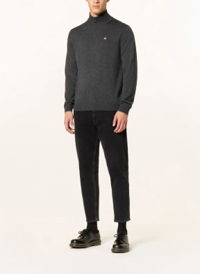 NAPAPIJRI Half-zip sweater DAMAVAND, Color: DARK GRAY (Image 1)