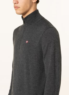 NAPAPIJRI Half-zip sweater DAMAVAND, Color: DARK GRAY (Image 1)