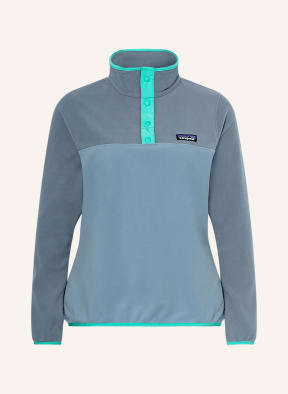patagonia Midlayer MICRO D™ SNAP-T®, Farbe: GRAU/ HELLBLAU (Bild 1)