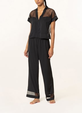 BLUEBELLA Schlafanzug RICHMOND aus Satin, Farbe: SCHWARZ (Bild 1)