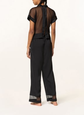 BLUEBELLA Schlafanzug RICHMOND aus Satin, Farbe: SCHWARZ (Bild 1)