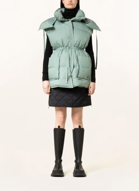 MONCLER GENIUS Oversized down vest BATTY with detachable hood , Color: MINT (Image 1)