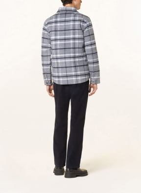 FYNCH-HATTON Overshirt , Color: GRAY/ BLUE/ DARK GRAY (Image 1)